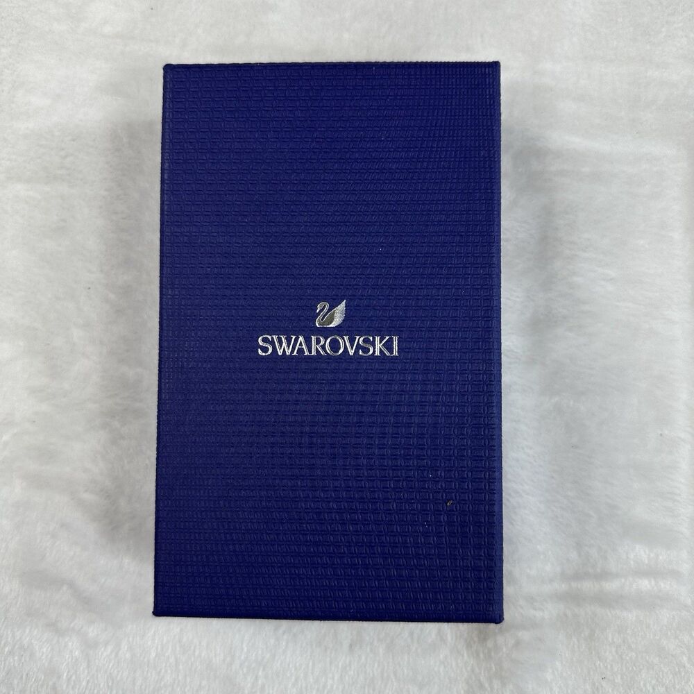 Swarovski Blue Jewelry Box w/ Insert & Sleeve Authentic Gift Packaging